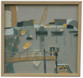 Lastkaj Trondheim 1965 52x49 cm